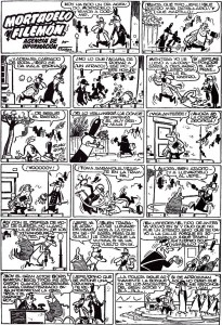 Una de las primeras historietas de Mortadelo y Filemón